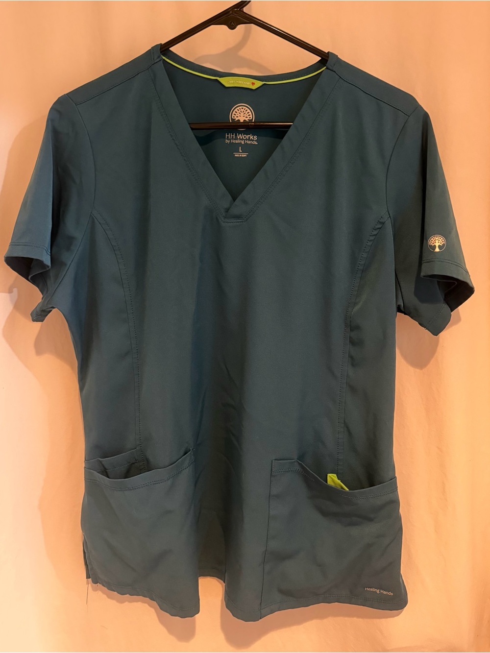 HH Works by Healing Hands Monica Women's 4-Pocket STRETCH V-Neck Scrub Top